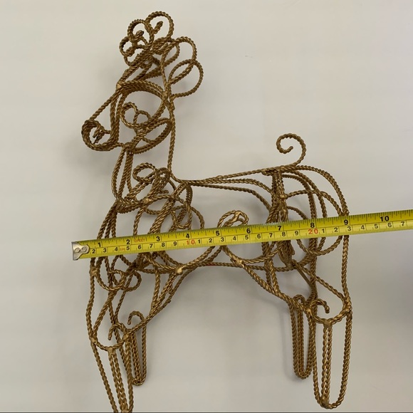 Brass Wired Reindeer - Picture 3 of 5